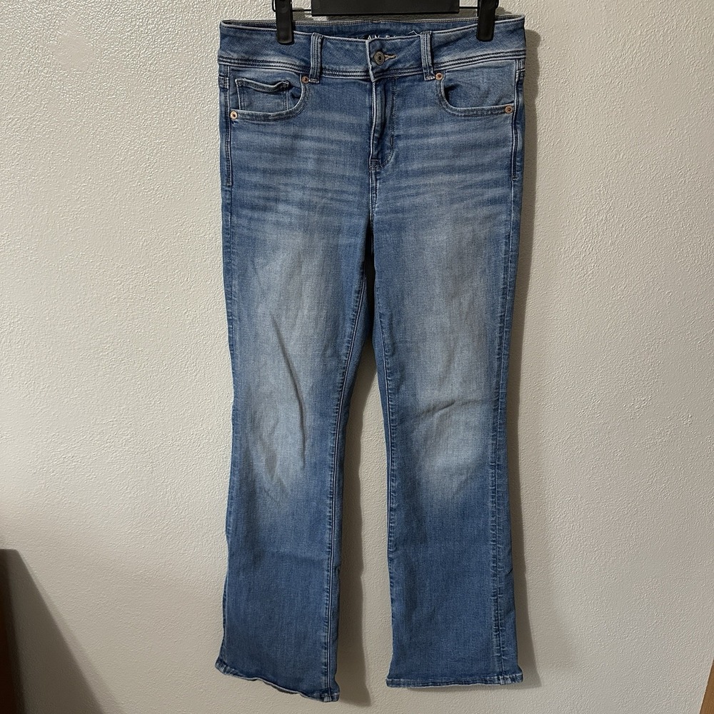 American Eagle Jeans Womens 8 Kick Boot Cut Next Level‎ Stretch Western Boho